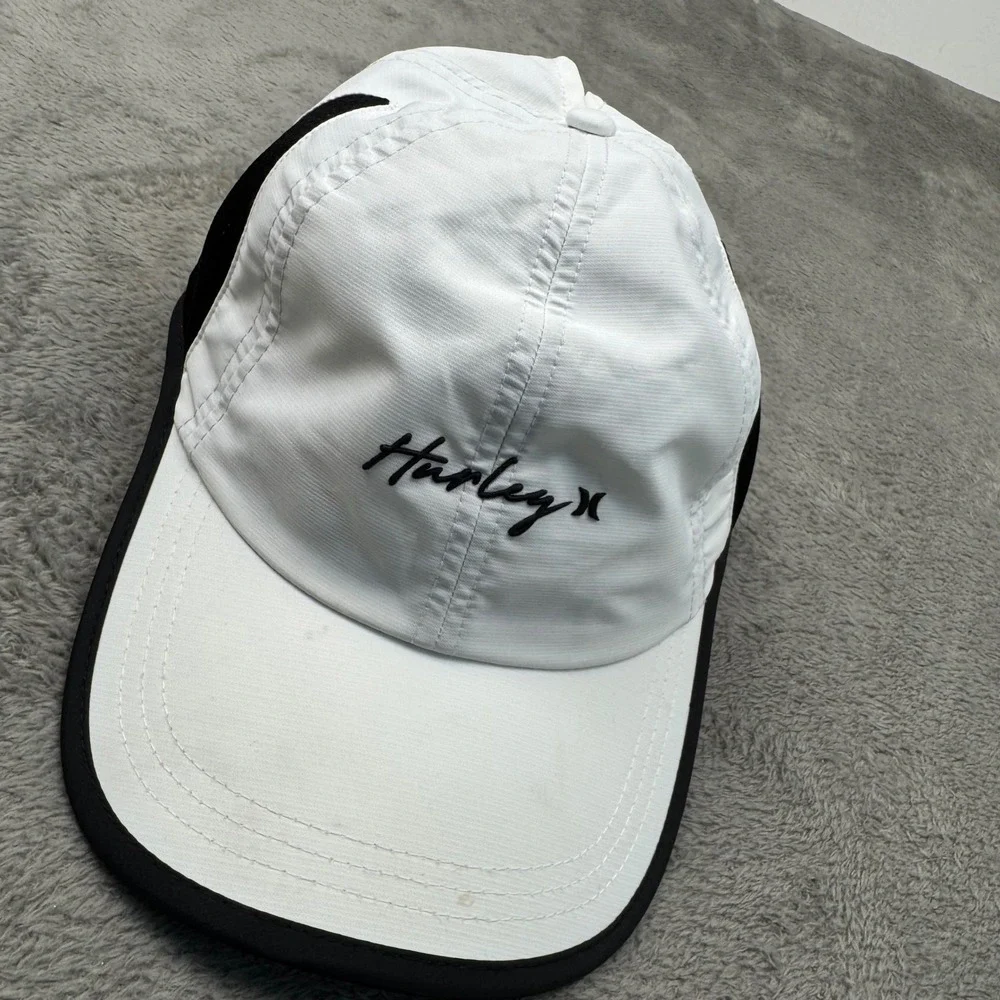 Hurley Performance Baseball Cap Womens OS White Black Good Mesh Surf Hat